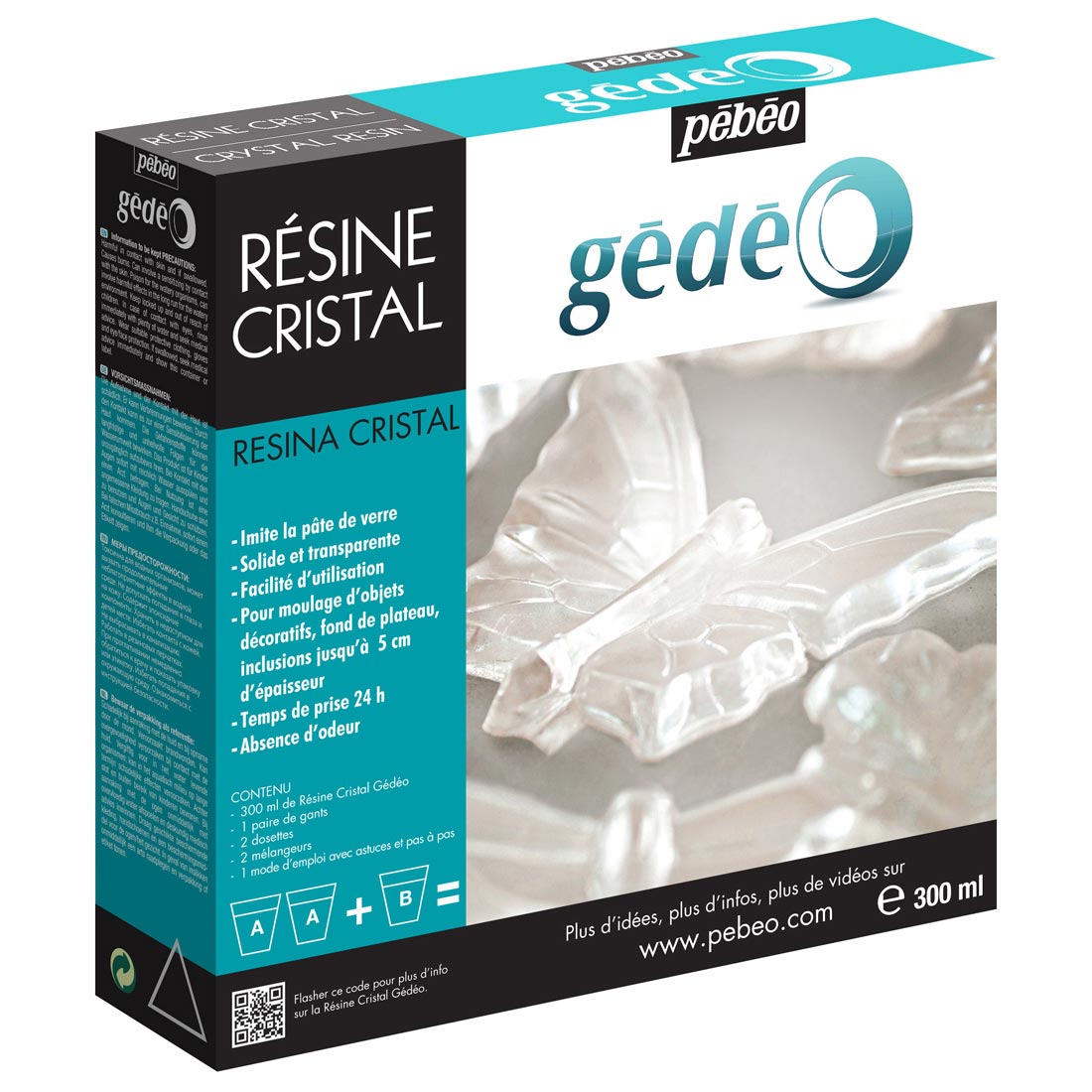 Pebeo Gedeo Kit Crystal Resin - 300Ml