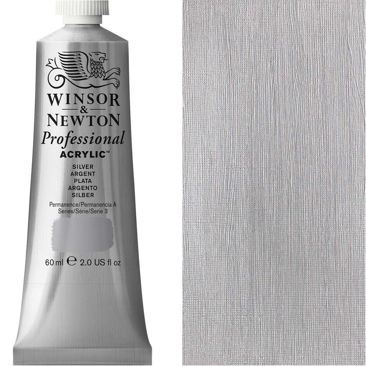 Winsor & Newton Professional Acrylic 60ml - Silver