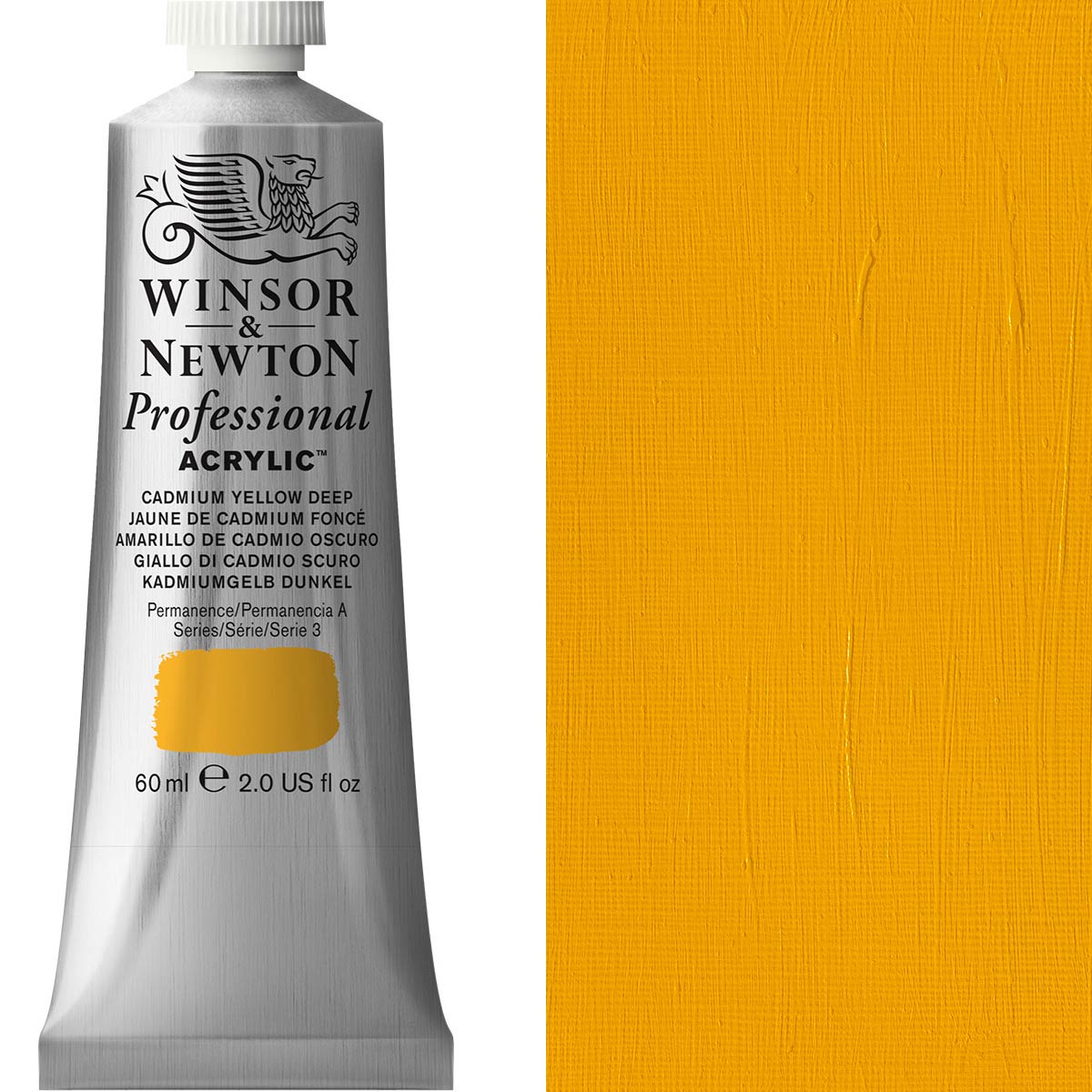 Winsor & Newton Professional Acrylic 60ml - Cadmium Deep Yellow