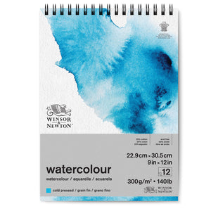 Winsor & Newton Watercolour Pad Spiral Cold Press — 9 x 12 in