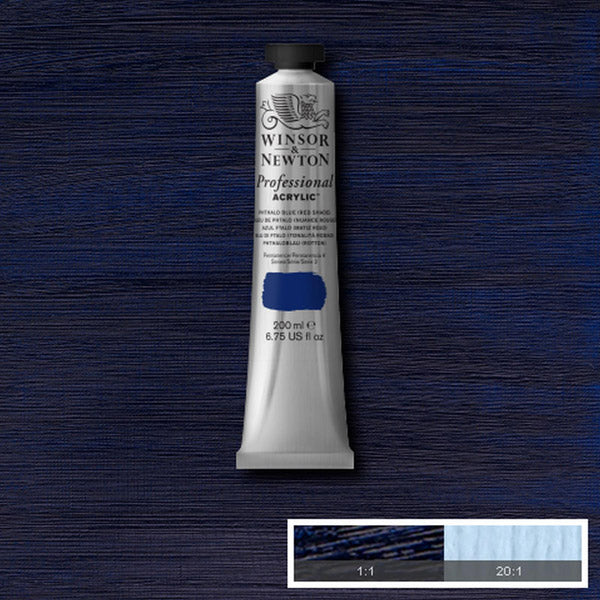 Winsor & Newton Professional Acrylic 200ml — Phth Blue Red Shade
