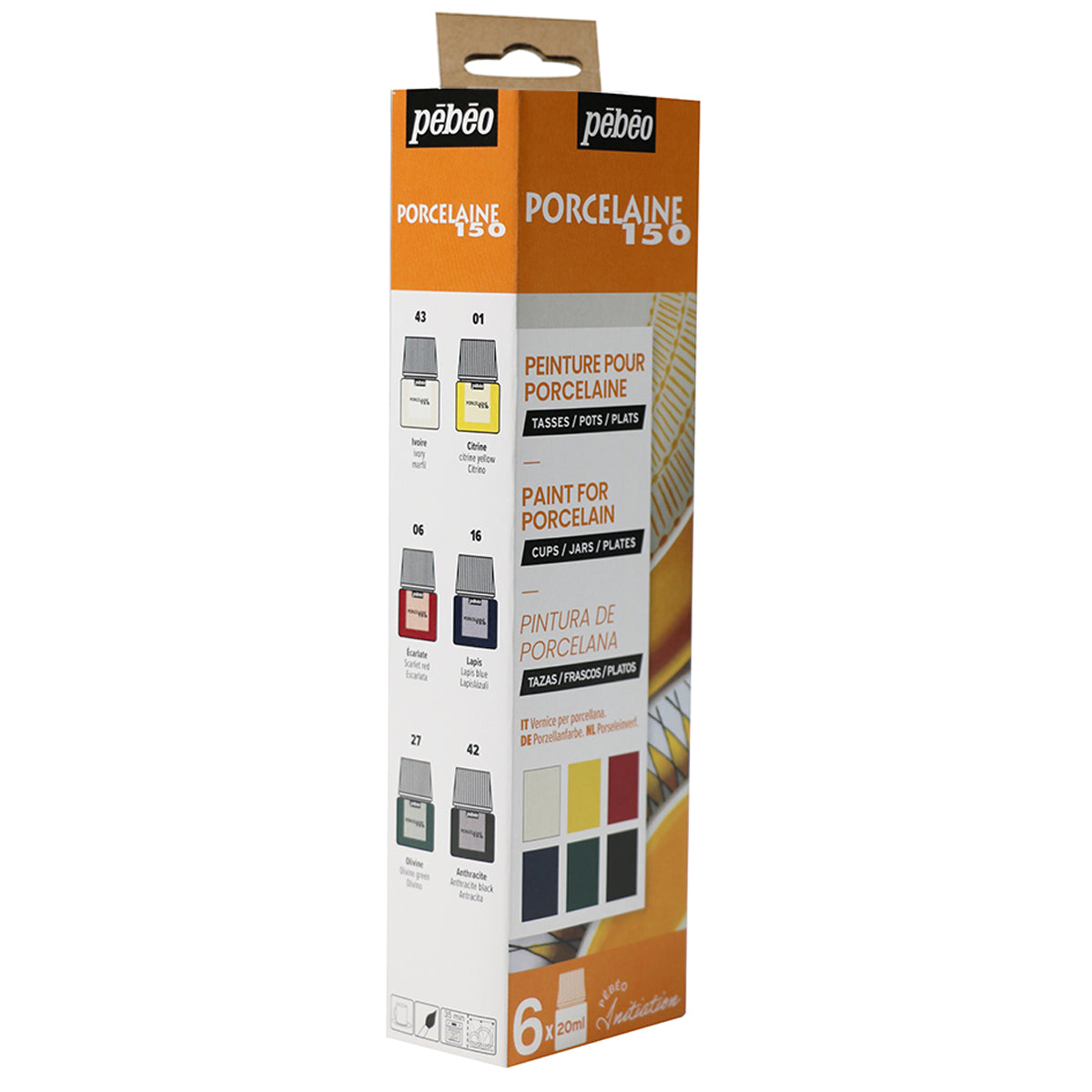 Pebeo Porcelaine 150 Initiation Set 6 x 20ml