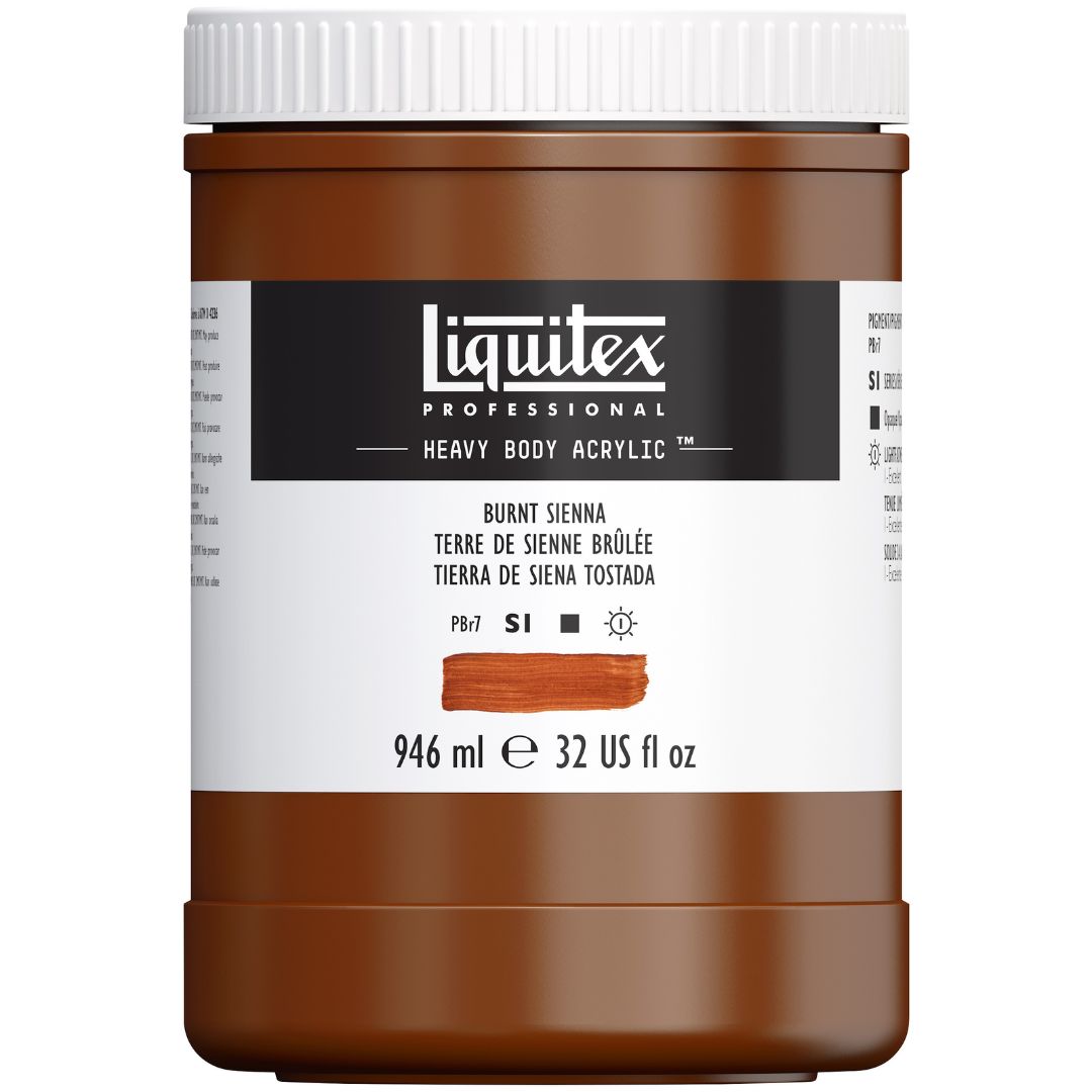 Liquitex Heavy Body Acrylic 946ml — Burnt Sienna
