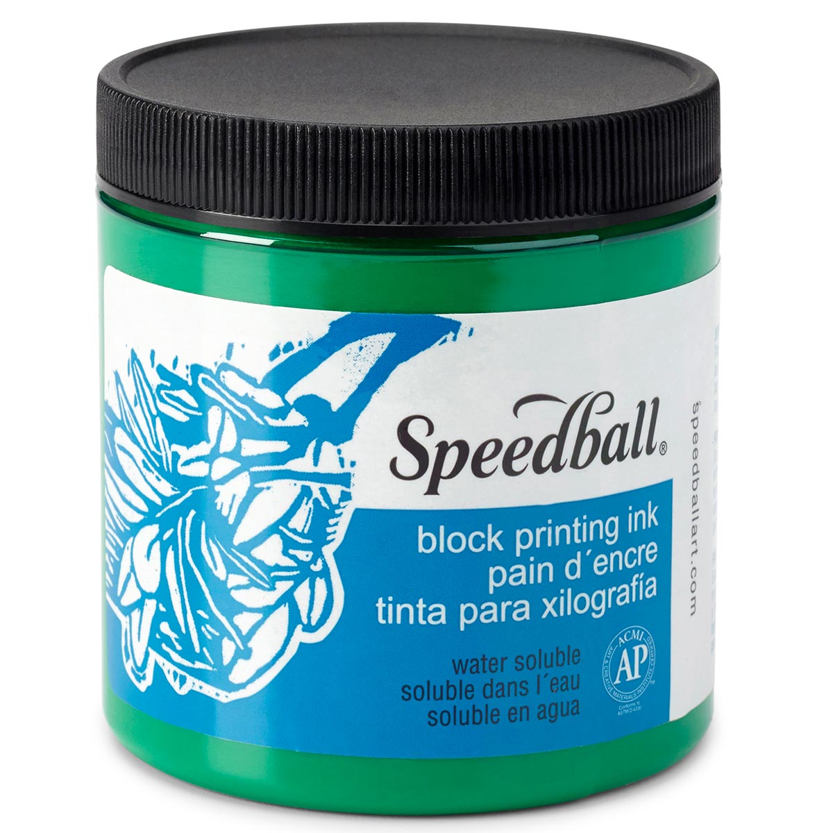 Speedball Water-Soluble Block Printing Ink 236ml (8oz) - Green