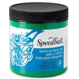 Speedball Water-Soluble Block Printing Ink 236ml (8oz) - Green