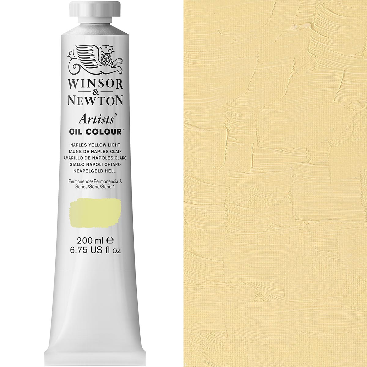Winsor & Newton Artists' Oil Colour 200ml - Naples Yellow Light