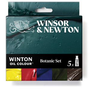 W&N Winton Oil Colour 5 x 37ml Tubes Botanic Set