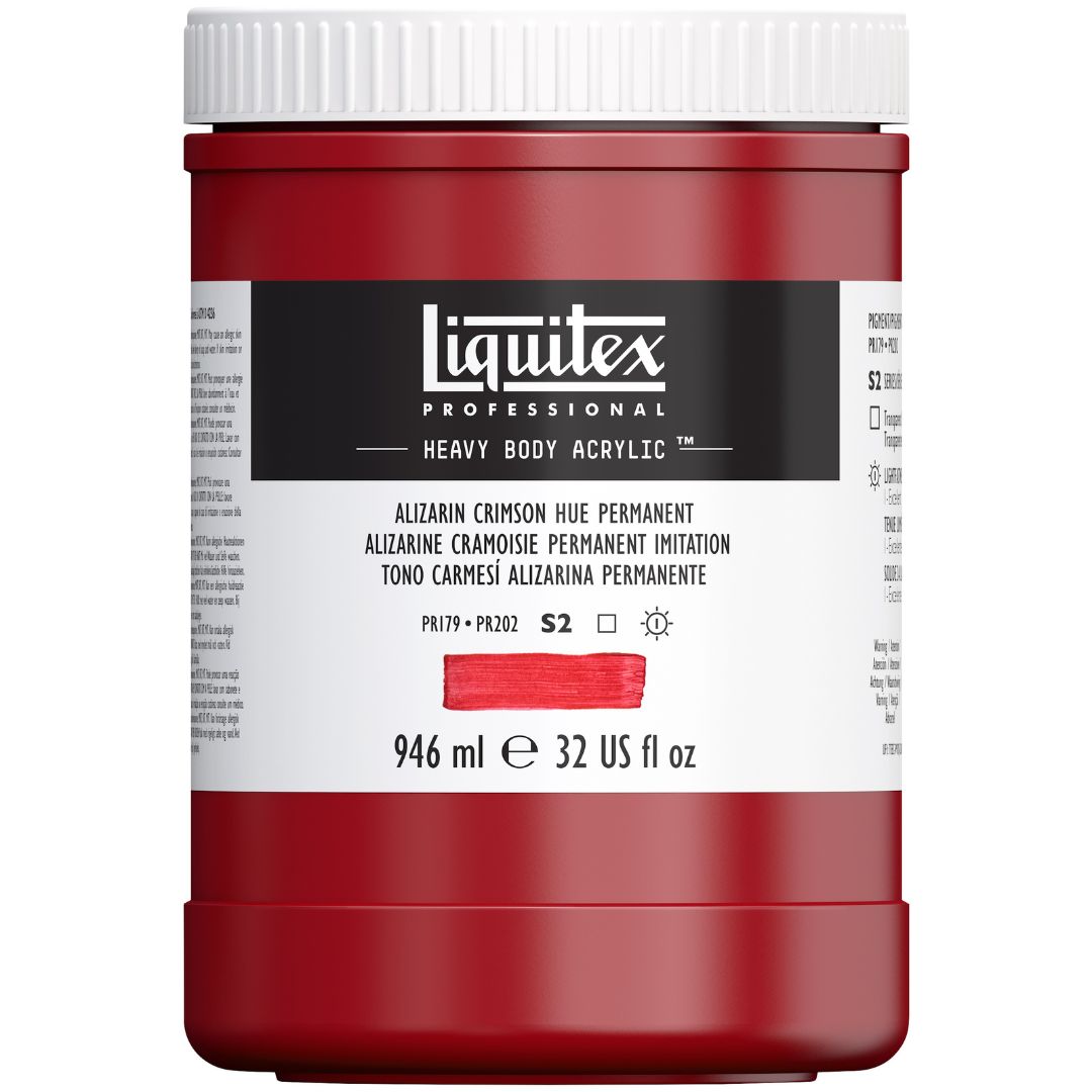 Liquitex Heavy Body Acrylic 946ml — Alizarin Crimson Hue Permanent