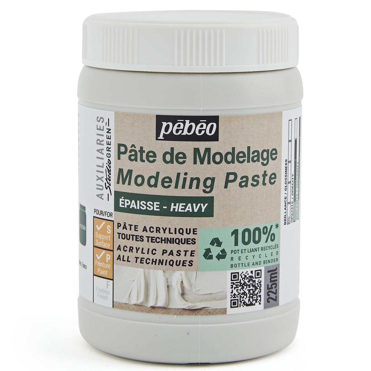 Heavy Modeling Paste Studio Green 225ml