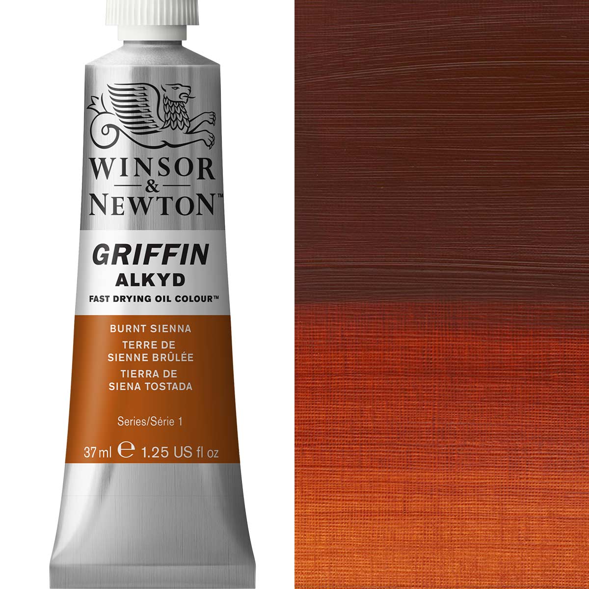 Winsor & Newton Griffin Alkyd Oil - Burnt Sienna