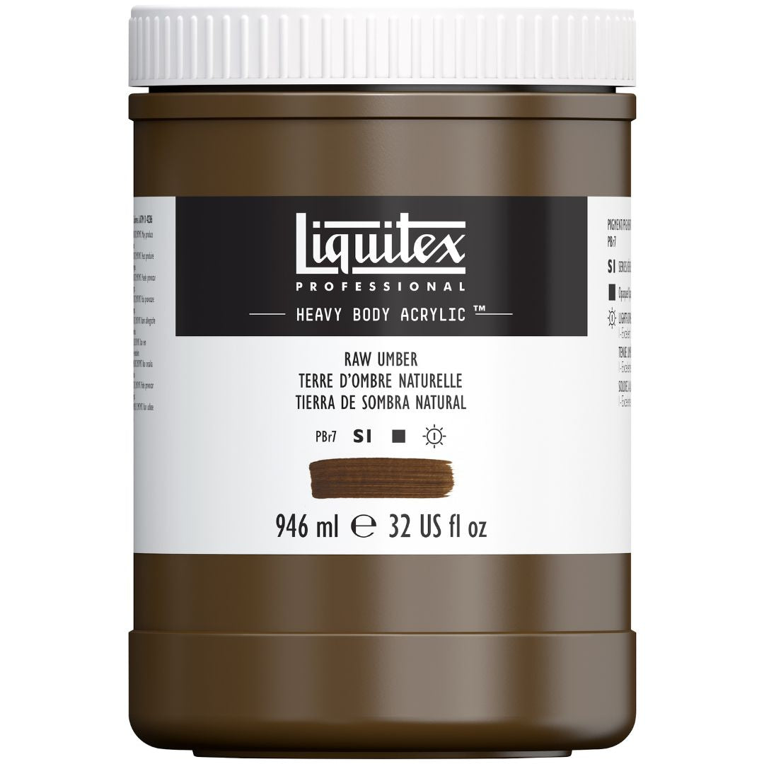 Liquitex Heavy Body Acrylic 946ml — Raw Umber