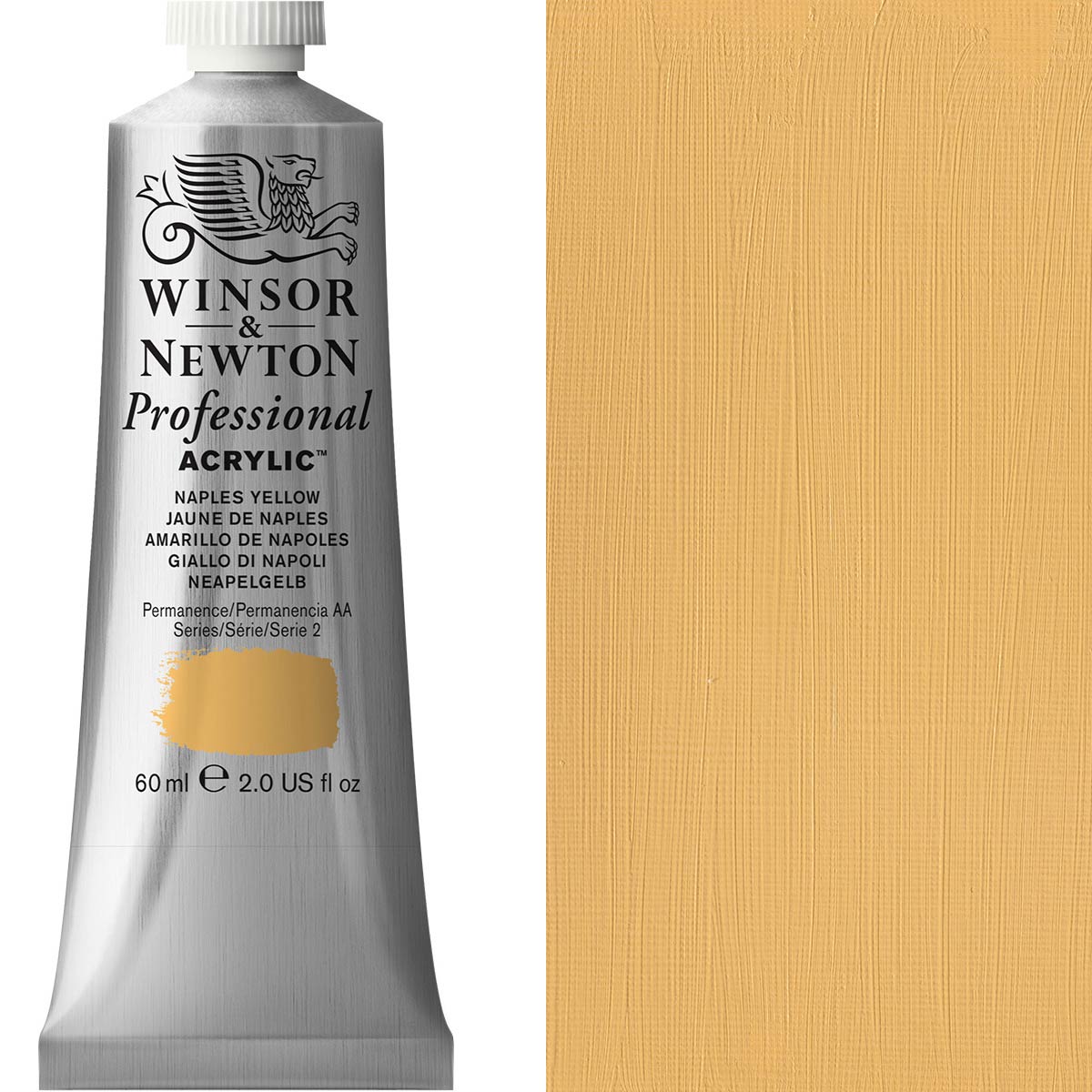 Winsor & Newton Professional Acrylic 60ml - Naples Yellow