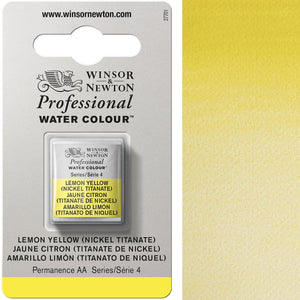 Winsor & Newton Professional Watercolour Half Pan — Lemon Yellow