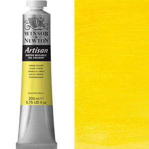 Winsor & Newton Artisan Water Mixable Oil 200ml — Lemon Yellow