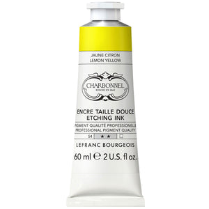 Charbonnel Etching Ink 60ml Lemon Yellow S4