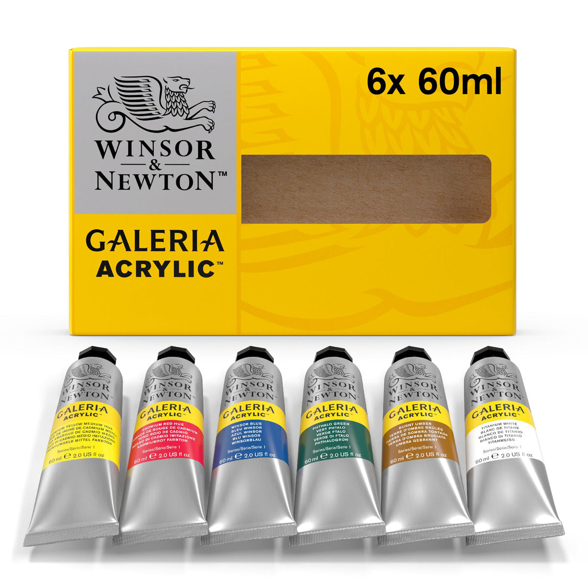 W&N 6 x 60ml Tube Set