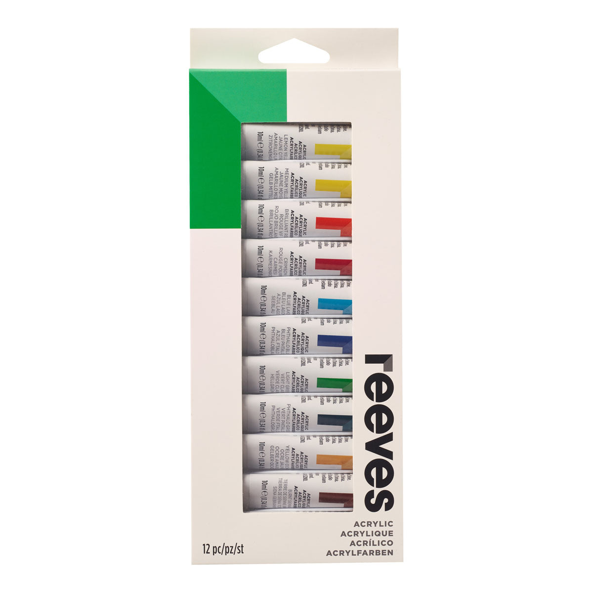 Reeves - Fine Acrylic 10ml - 12 Tube Set