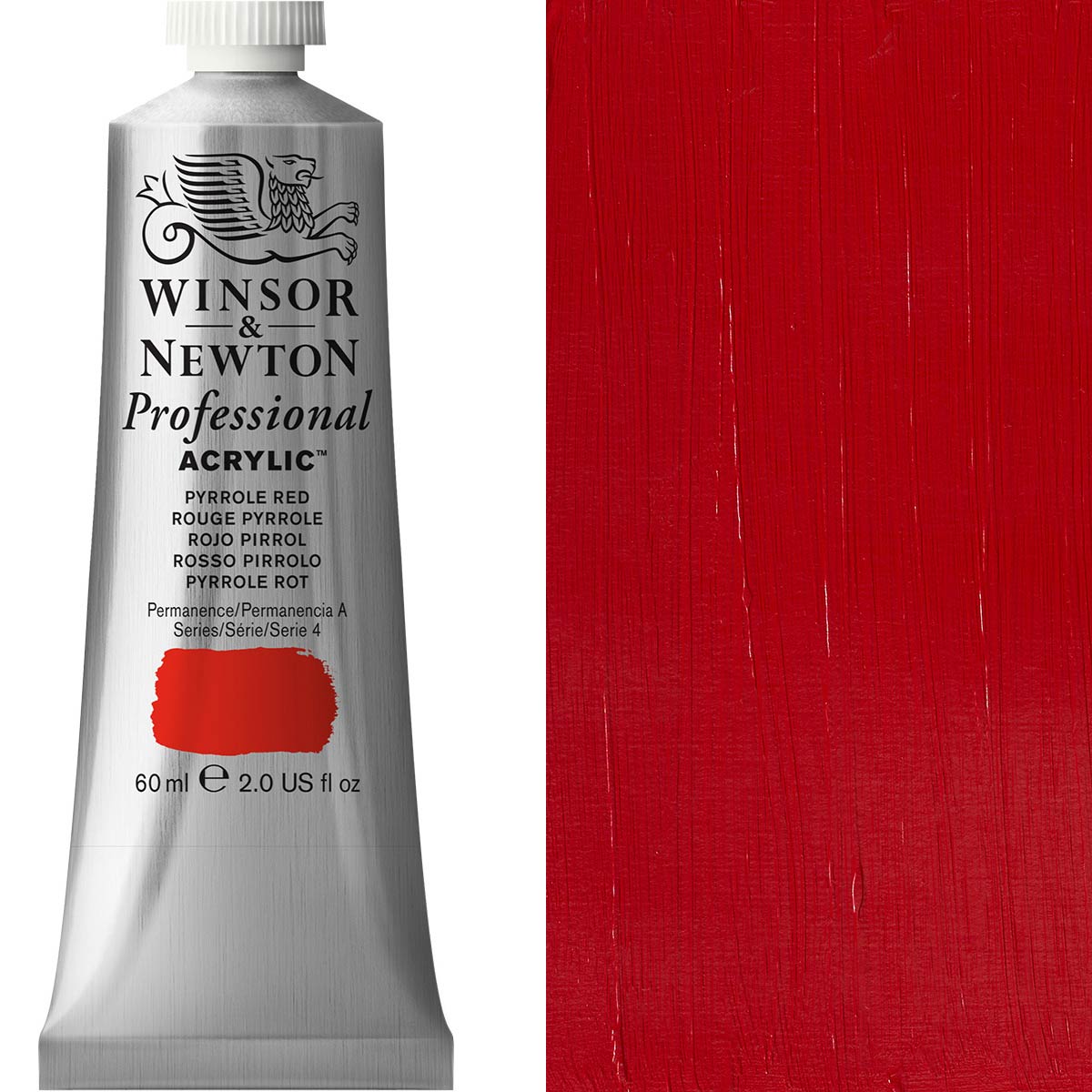 Winsor & Newton Professional Acrylic 60ml - Pyrole Red