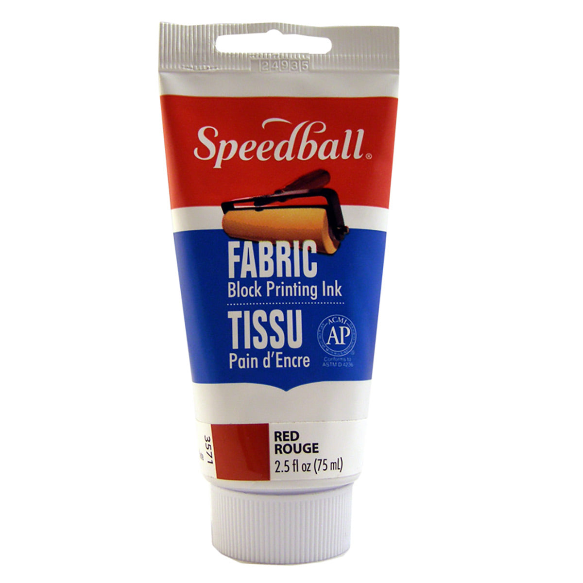 Speedball Fabric Block Printing Ink 75cc (2.5oz) - Red