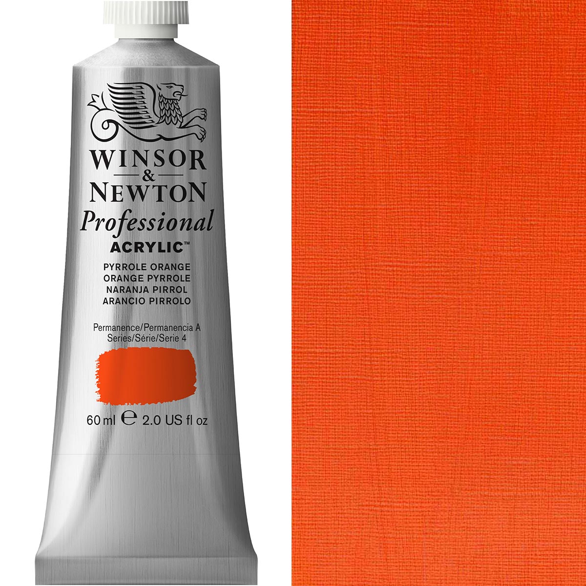 Winsor & Newton Professional Acrylic 60ml - Pyrole Orange
