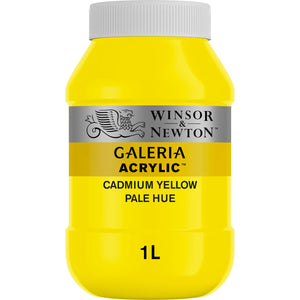 Winsor & Newton Galeria Acrylic 1 Litre — Cadmium Yellow Pale Hue