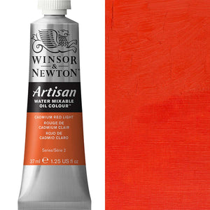 Winsor & Newton Artisan Water Mixable Oil 37ml - Cadmium Light Red