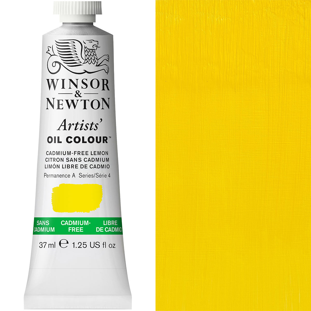 Winsor & Newton Artists' Oil Colour 37ml — Cadmium-Free Lemon