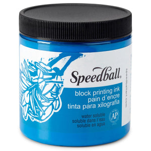 Speedball Water-Soluble Block Printing Ink 236ml (8oz) - Blue