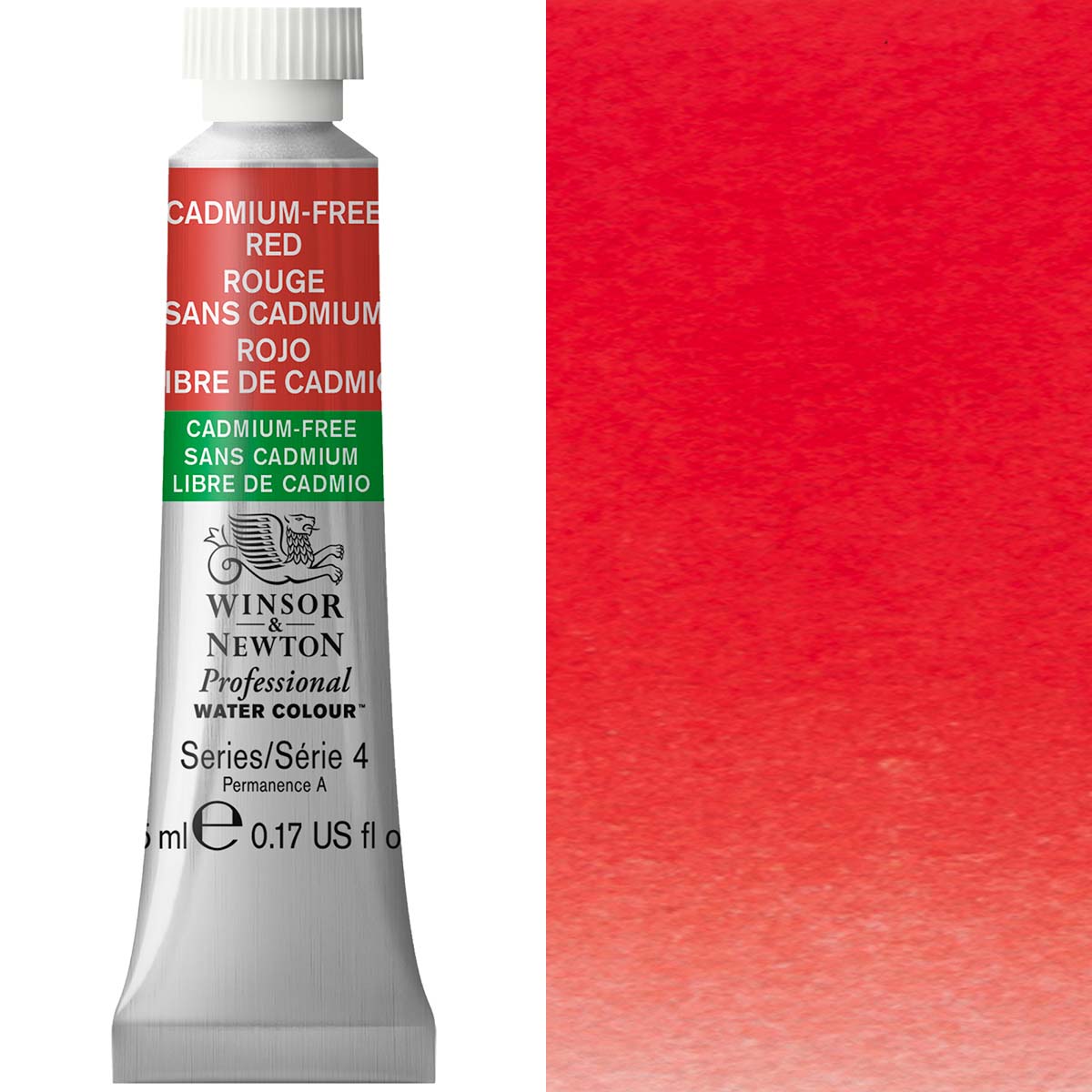 Winsor & Newton Professional Watercolour 5ml — Cadmium-Free Red
