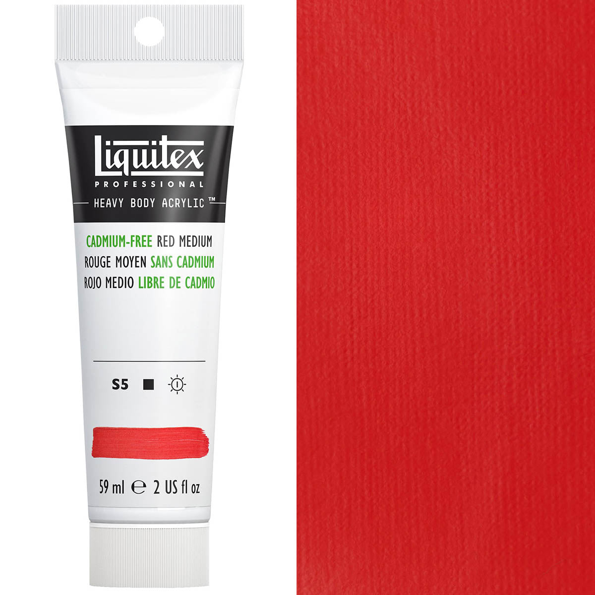 Liquitex Heavy Body Acrylic Cadmium-Free 59ml — Red Medium