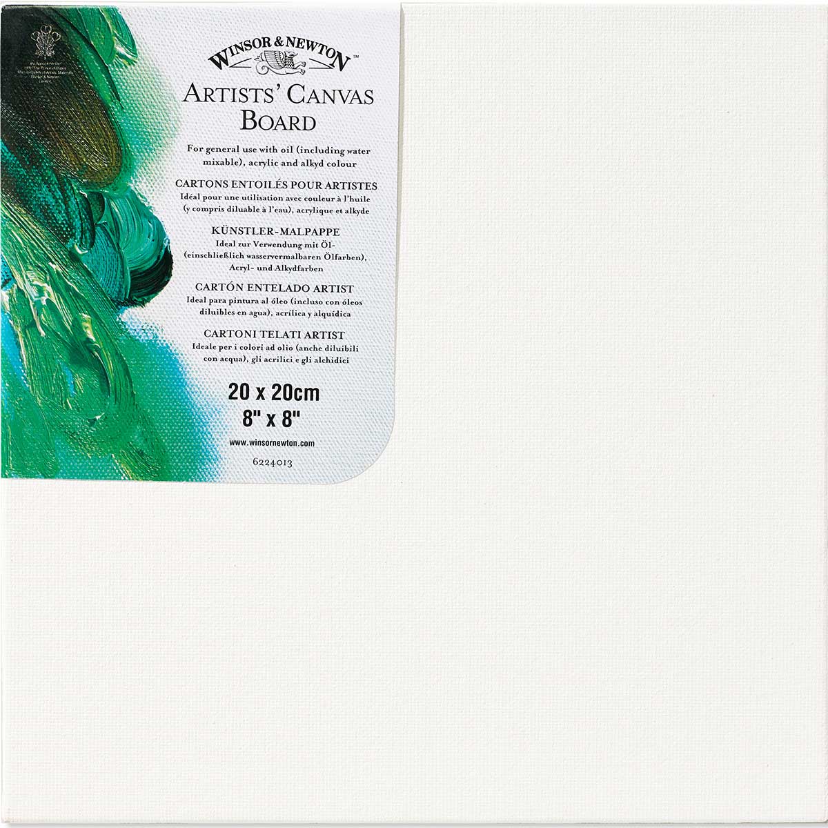 Winsor & Newton Canvas Board Pack of 3 — 20 x 20cm