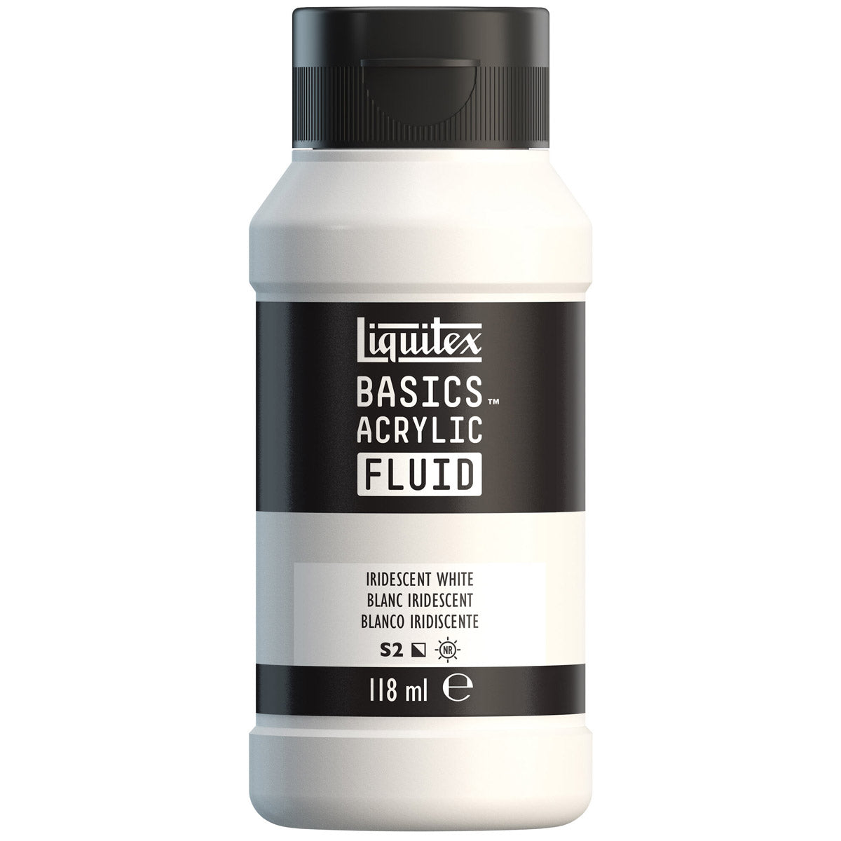 Liquitex Basics Acrylic Fluid — Iridescent White S2