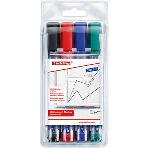 Edding 360 Whiteboard Marker Wallet of 4