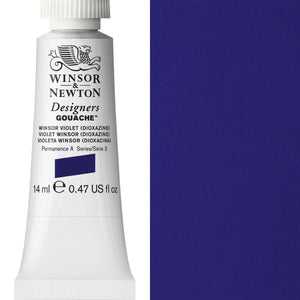 Winsor & Newton Designers' Gouache 14ml - Winsor Violet Dioxazine