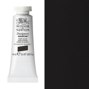 Winsor & Newton Designer Gouache 14ml Ivory Black