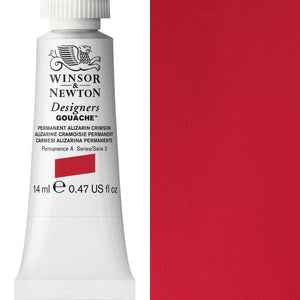 Winsor & Newton Designers' Gouache 14ml - Permanent Alizarin Crimson