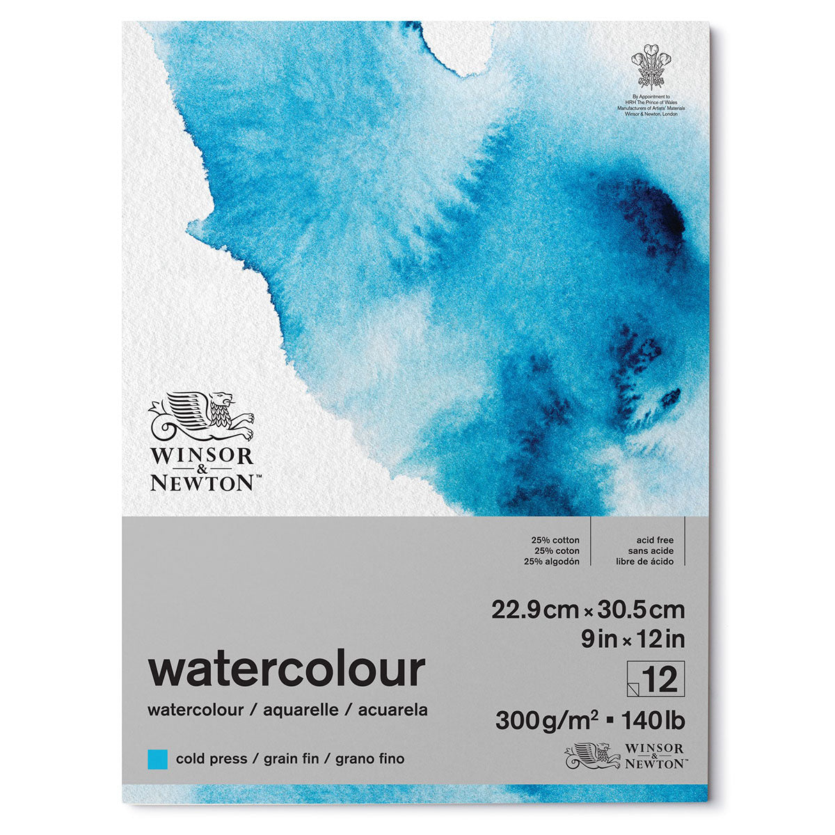 Winsor & Newton Watercolour Pad Gummed Cold Press — 9 x 12 in