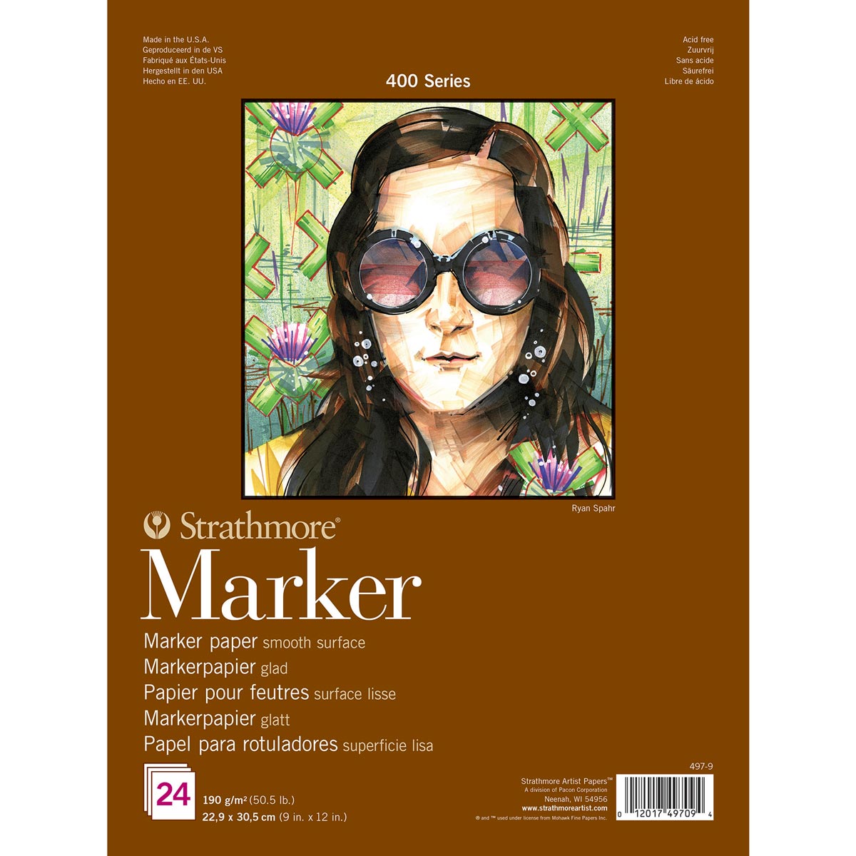 Strathmore 400 Marker Pads 9x12 24sh 190g