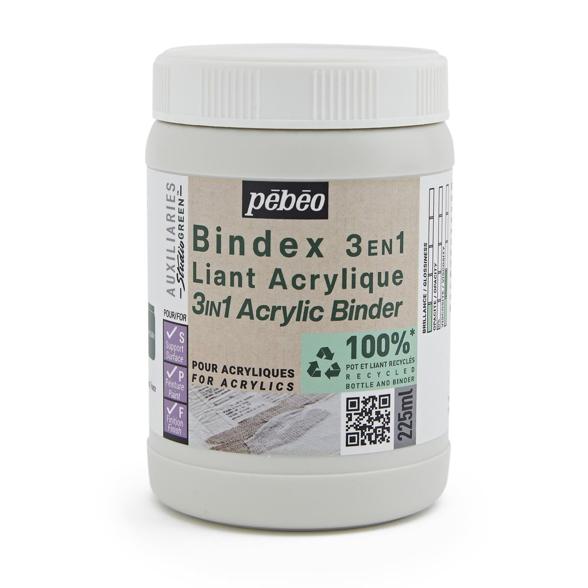 Bindex 3in1 Acrylic Binder Studio Green 225ml