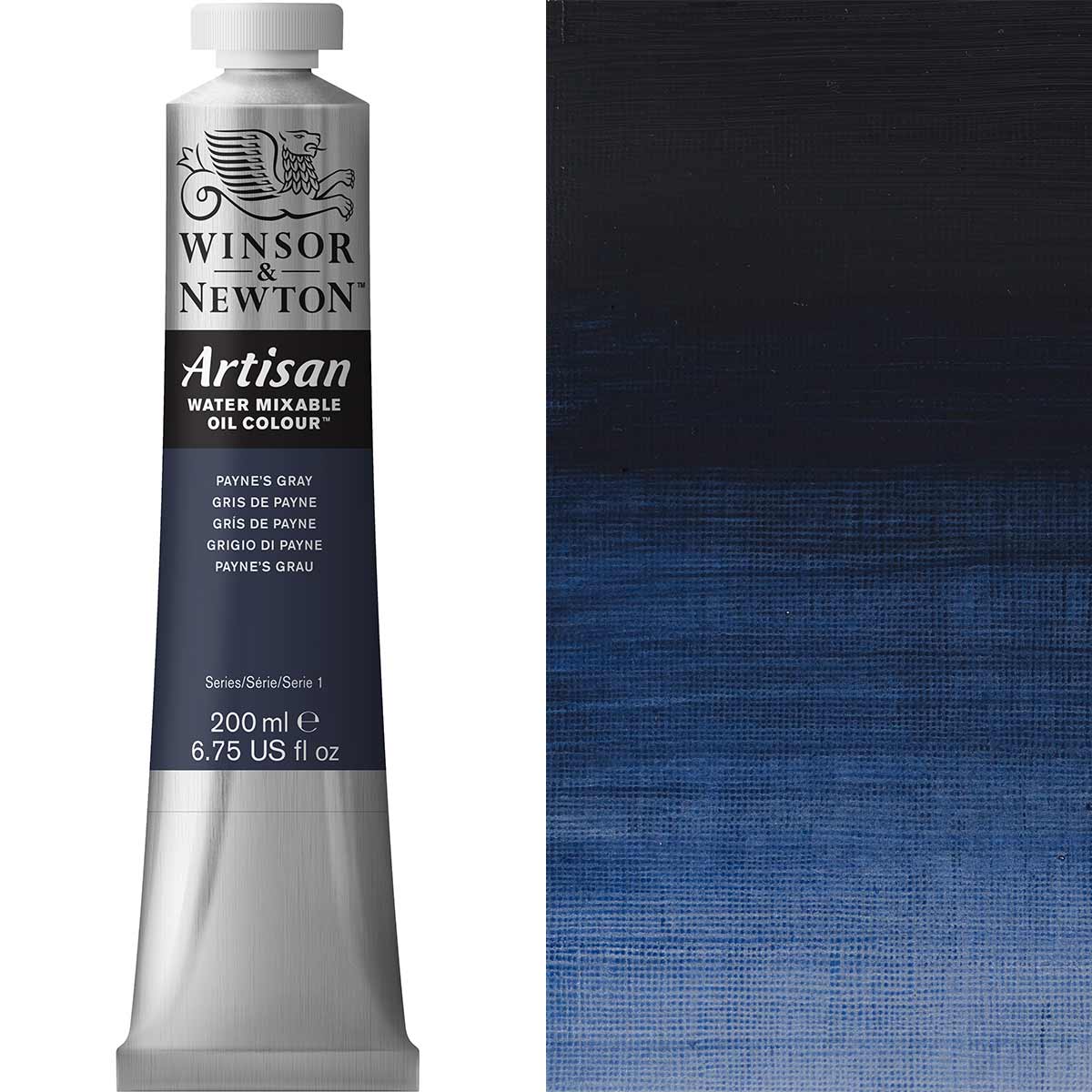 Winsor & Newton Artisan Water Mixable Oil 200ml — Paynes Grey