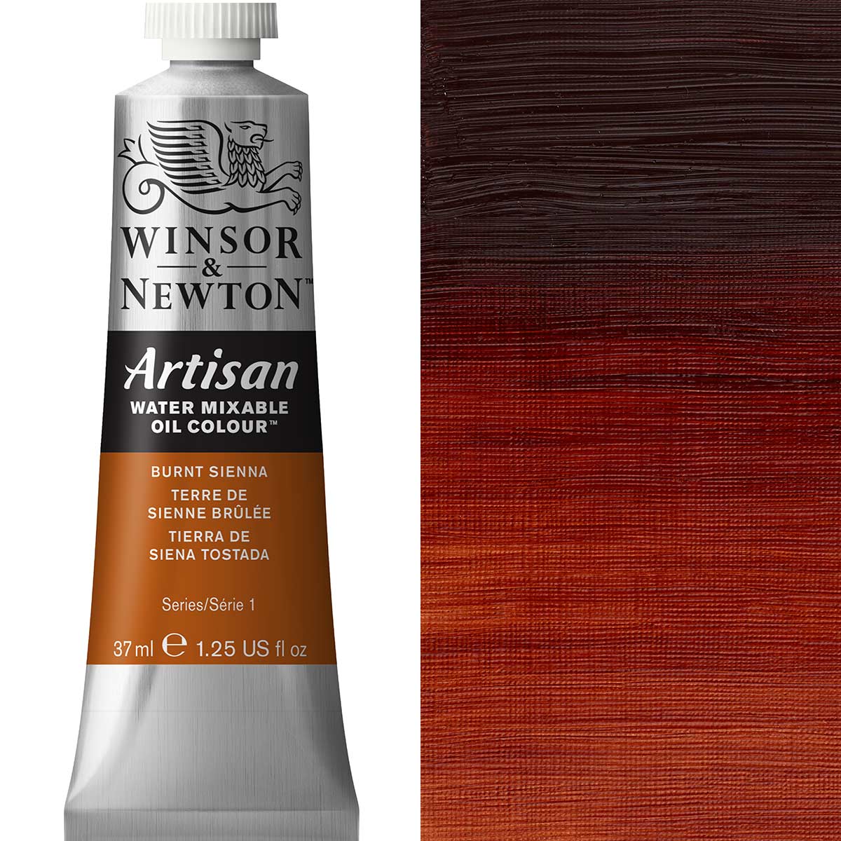 Winsor & Newton Artisan Water Mixable Oil 37ml - Burnt Sienna