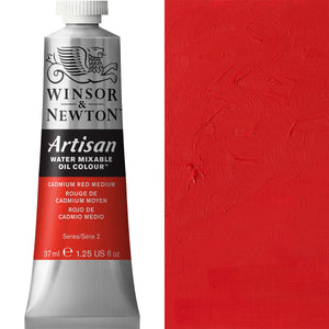Winsor & Newton Artisan Water Mixable Oil 37ml - Cadmium Medium Red