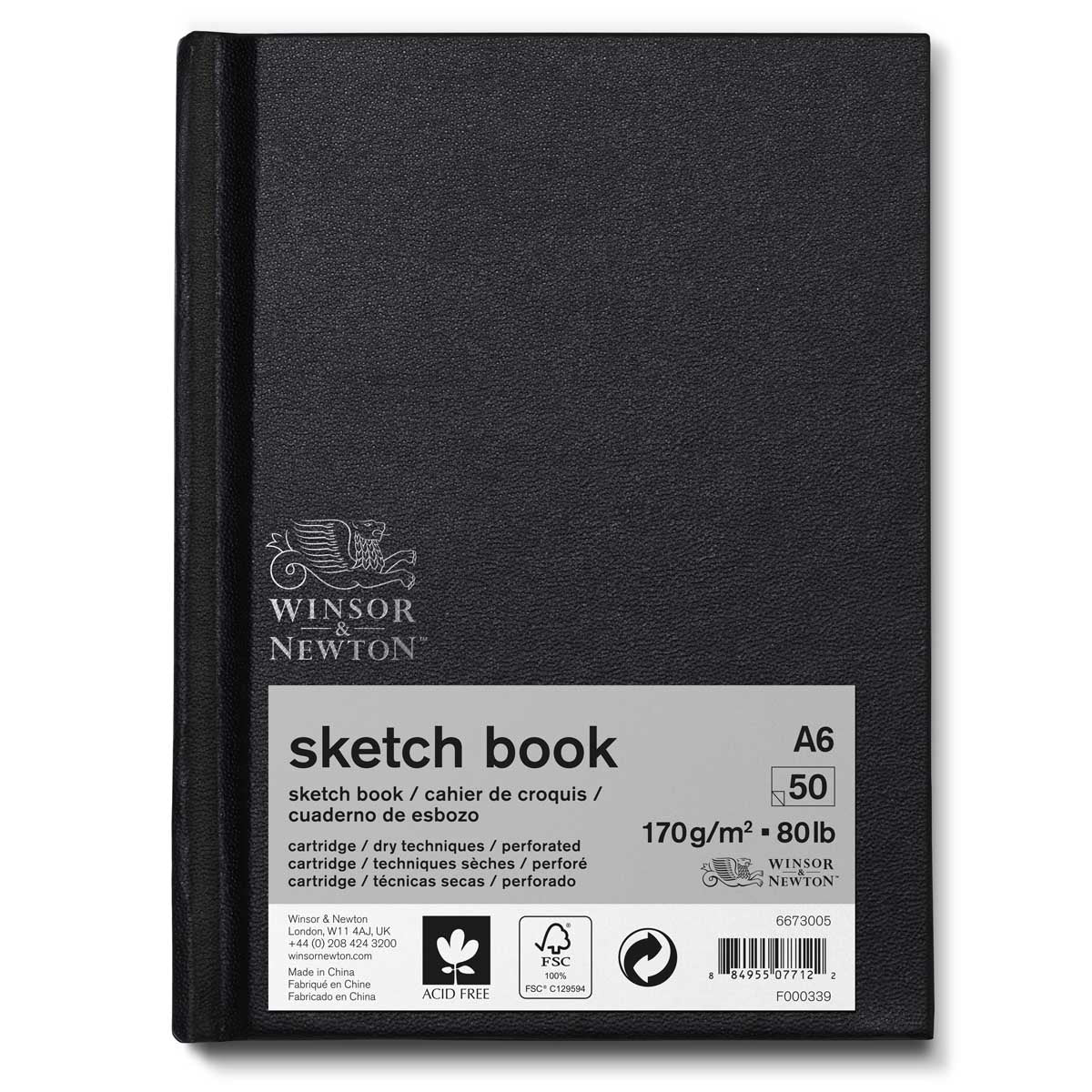 Winsor & Newton Hardback Sketch Book 170gsm — A6