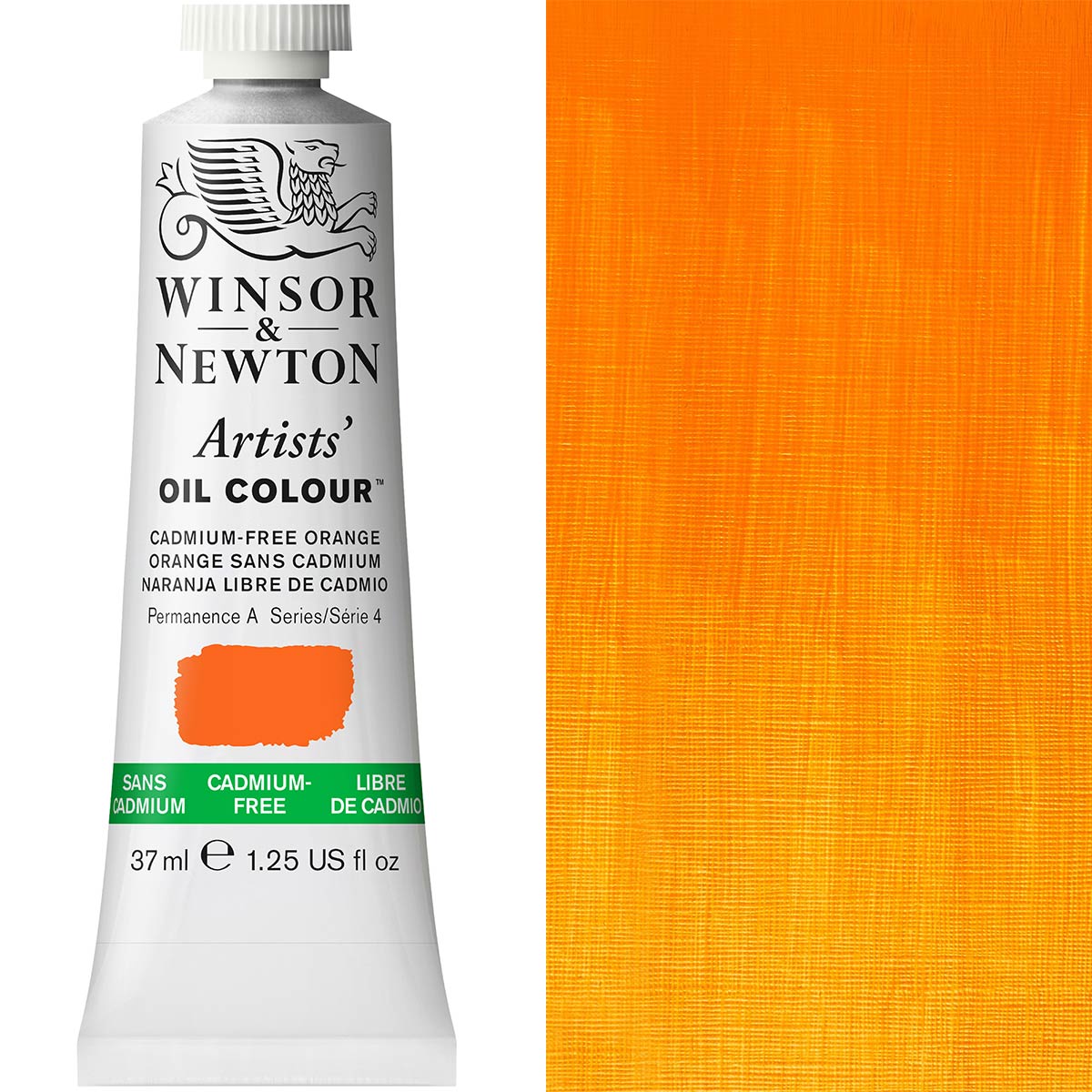 Winsor & Newton Artists' Oil Colour 37ml — Cadmium-Free Orange