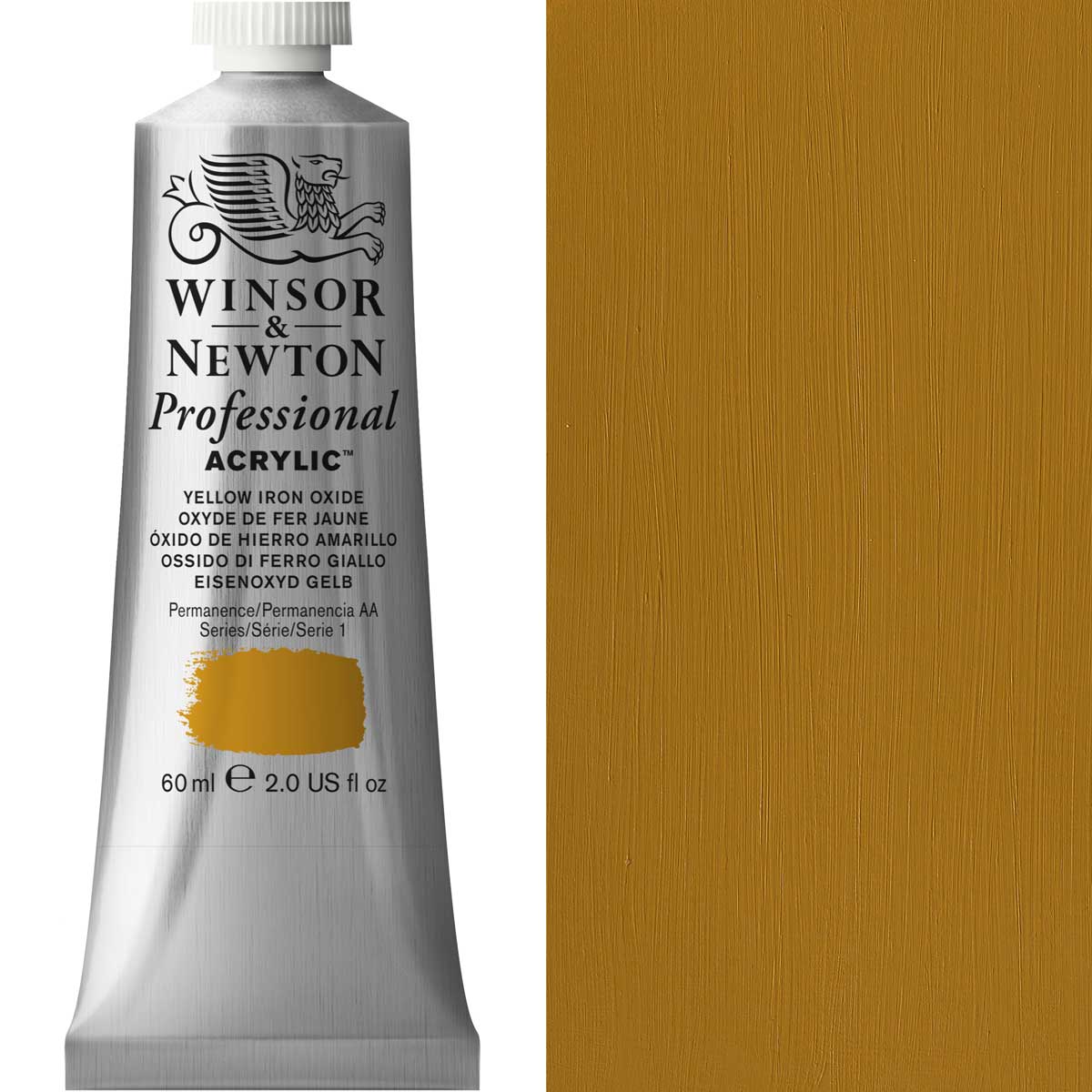 Winsor & Newton Professional Acrylic 60ml - Yellow Iron Oxide