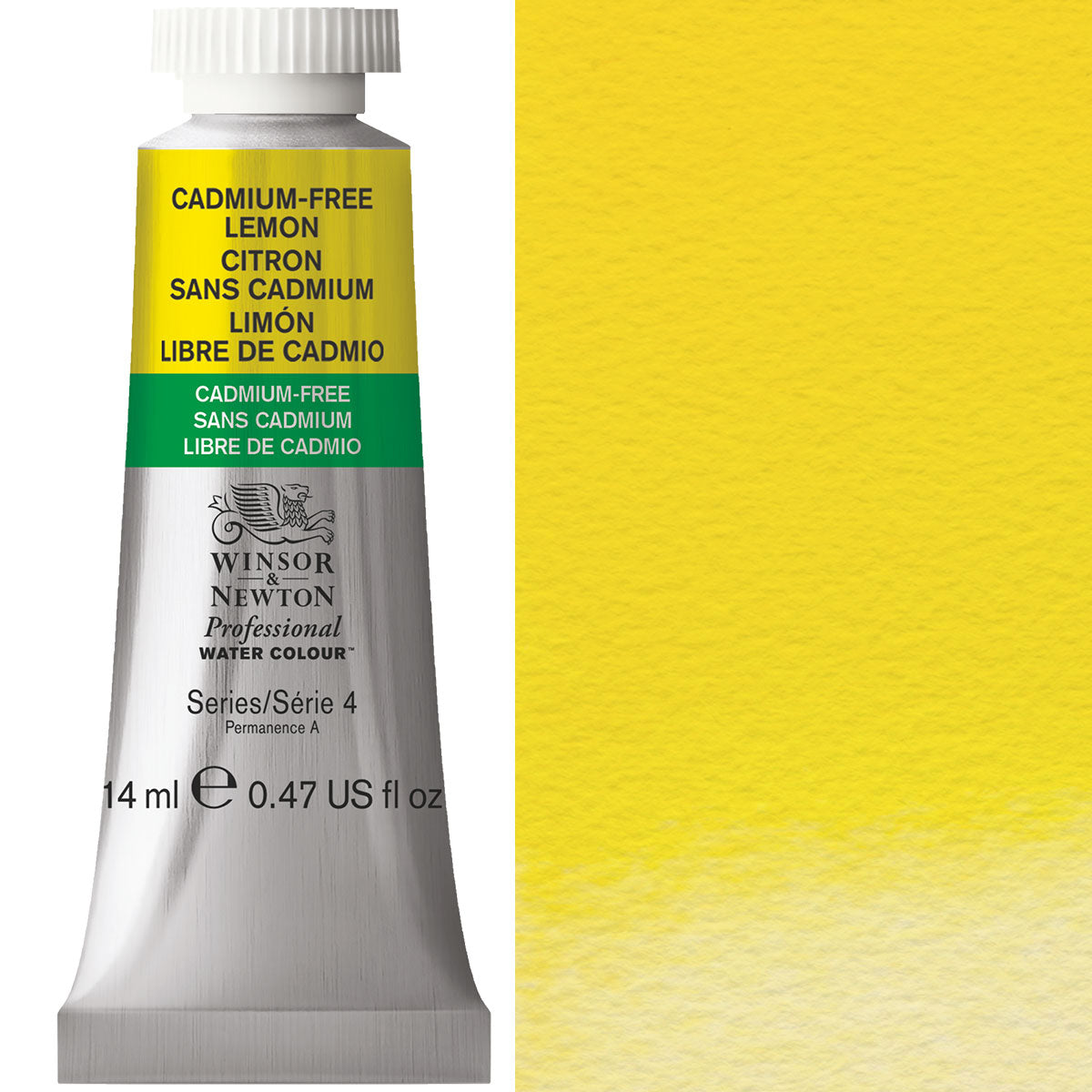 Winsor & Newton Professional Watercolour 14ml Tube — Cadmium-Free Lemon