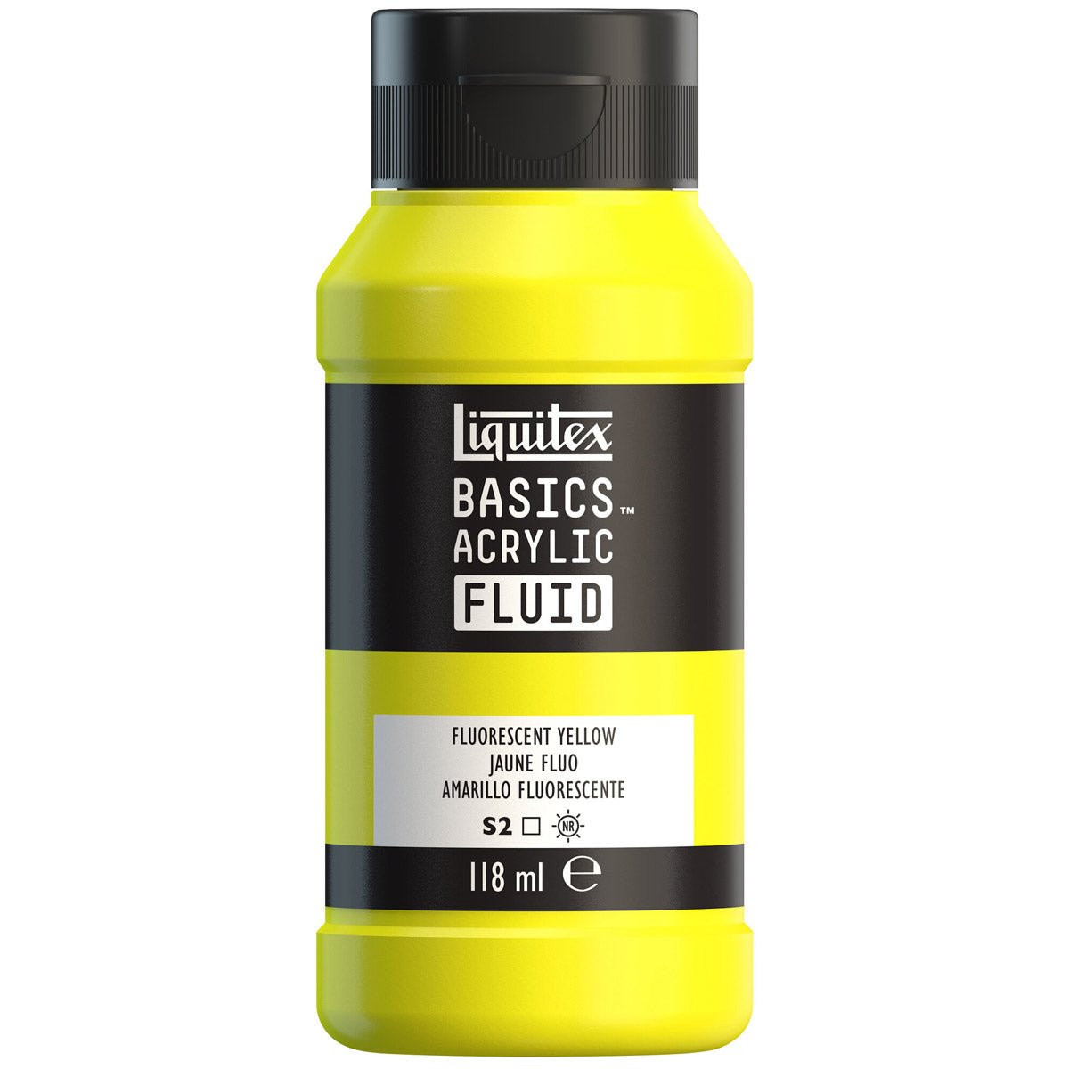 Liquitex Basics Acrylic Fluid — Fluorescent Yellow S2