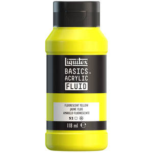 Liquitex Basics Acrylic Fluid — Fluorescent Yellow S2