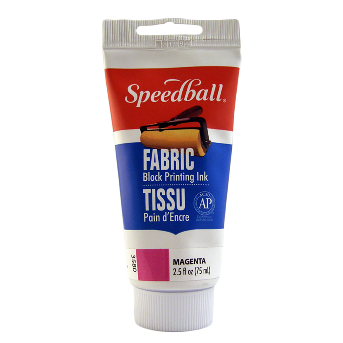 Speedball Fabric Block Printing Ink 75cc (2.5oz) - Magenta