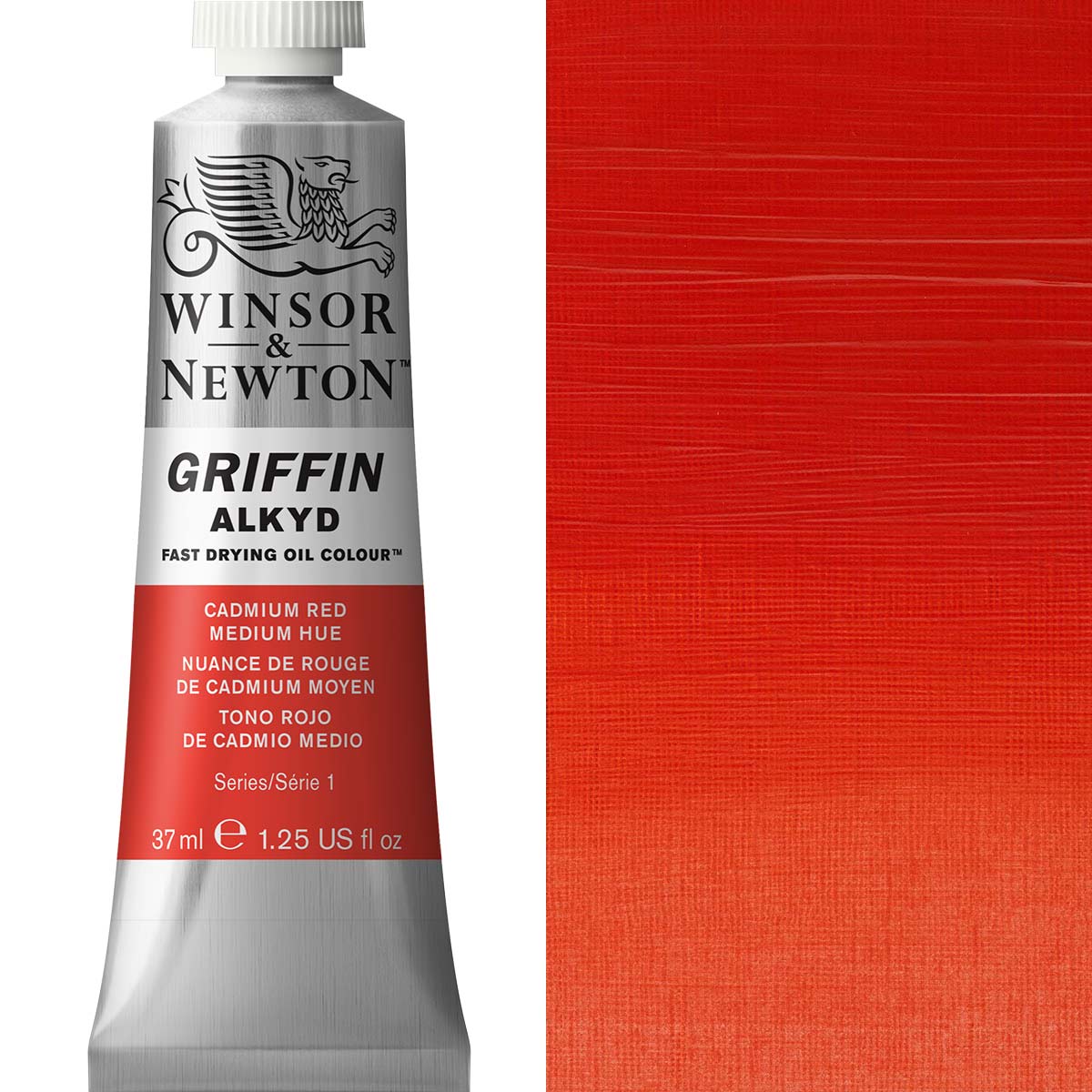 Winsor & Newton Griffin Alkyd Oil - Cadmium Medium Red